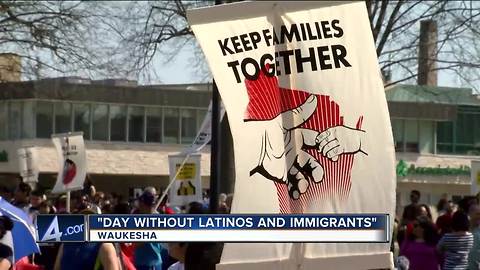 Many rally at "Day without Latinos and Immigrants"