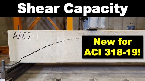 Shear Capacity of Reinforced Concrete Beams using ACI 318-19