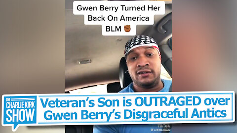 Veteran’s Son is OUTRAGED over Gwen Berry’s Disgraceful Antics