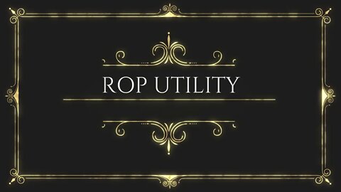 DST - ROP Utility