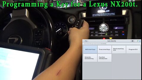 The Xtool D8BT Programming a Key for a Lexus NX200t after 2 other Scan Tools failed.
