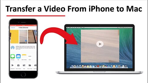How to TRANSFER a Video From iPhone to Mac Using AirDrop - Basic Tutorial | New