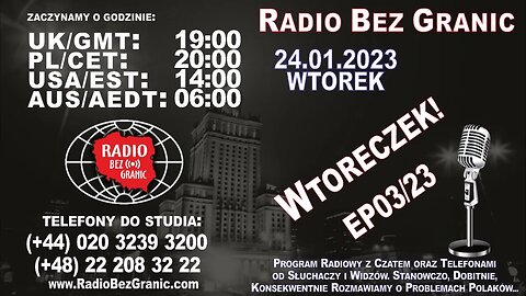 24.01.2023 - 19:00 - „Wtoreczek!” - EP03/23