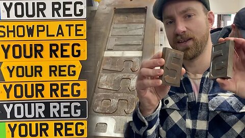 Making a set of Pressed Numberplates the Old Fashioned Way