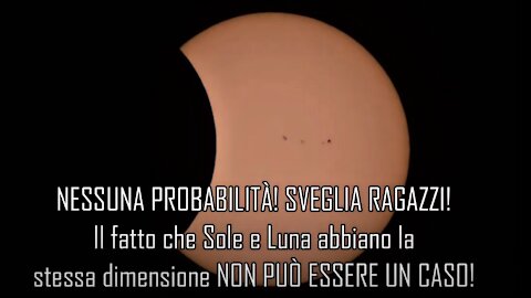 LE DIMENSIONI APPARENTI DI SOLE E LUNA RENDONO IMPOSSIBILE IL MODELLO ELIOCENTRICO, LA TERRA È PIANA