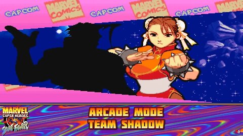 Marvel Super Heroes VS. Street Fighter: Arcade Mode - Team Shadow