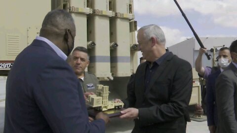U.S. Secretary of Defense Lloyd J. Austin III and Israeli Defense Minister Benny Gantz visit Nevatim