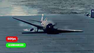 WW2 Crash Landings, Restored Footage | 4K, 60fps, AI Enhanced, Sound Design