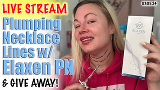 Live Plumping my Necklace Lines with Elaxen PN and GIVEAWAY! Code Jessica10 Saves you money