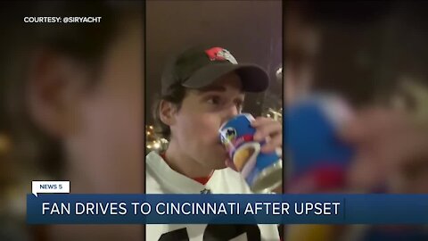 Browns fan drives to Cincinnati with can of Skyline Chili in hand to thank Bengals for beating the Steelers
