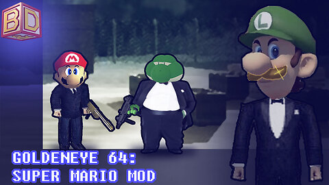 GoldenEye With Mario Characters - Mod/Hack Multiplayer [Parody]