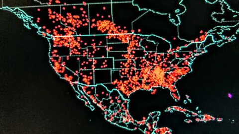 Fire Map, Checking The Magma Flow Yellowstone Super Volcano. 10/18/2022