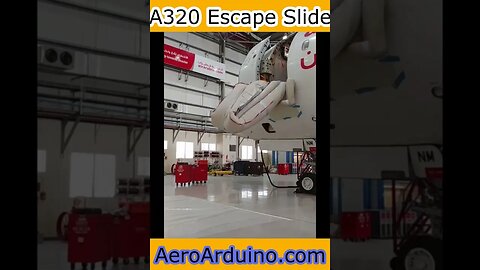 A320 Escape Slide Slowly Working in Details #Flying #Aviation #AeroArduino