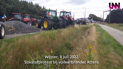Videoverslag stikstofprotest bij vuilverbrander Attero te Wijster, 8 juli 2022