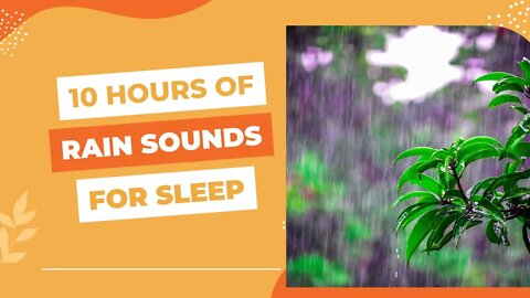10 Hours of rain sounds | Fading Away To Darrk Screen