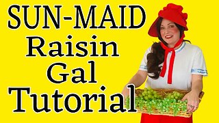 Sun-Maid costume tutorial. This is Cal O'Ween!