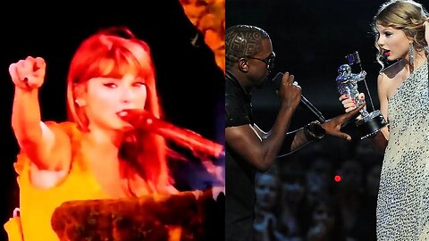 Taylor Swift throws shade at Kanye for the VMA's