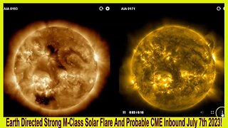 Earth Directed Strong M-Class Solar Flare And Probable CME Inbound July 7th 2023!