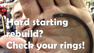Hard starting rebuild? Check your ring orientation!