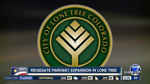 RidgeGate Parkway expansion in Lone Tree