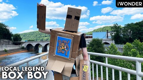 Box Boy Wanders The Streets Making People Smile