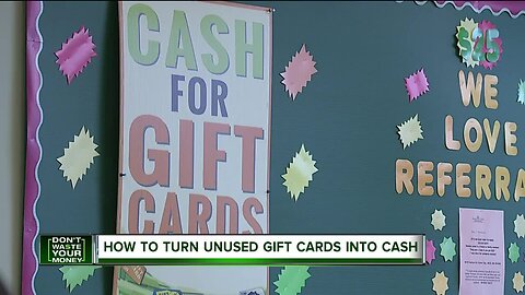 How to turn unused gift cards into cash