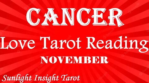 CANCER *Stepping Out of the Friend Zone Into The Love Zone!*💑TAROT LOVE NOV 2022