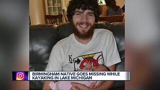 Birmingham native missing after kayaking in Lake Michigan