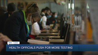 Health officials push for more COVID-19 testing
