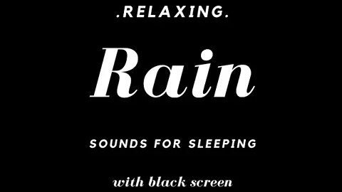Calm R A I N 🌧️ sounds Black screen | Rain sounds for sleeping | Black Screen Rain Sounds | 2 Hours