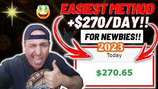 EASIEST +$270 Copy & Paste Affiliate Method For Newbies ( Make Money Online 2023)