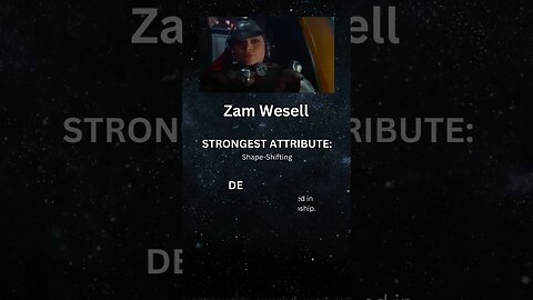 Star Wars Character Spotlight: Zam Wesell #shorts
