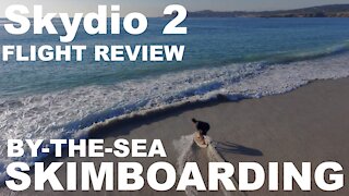 Skydio 2: No Hands! - Skimboarding - By-The-Sea (4K)