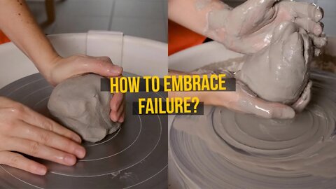 its ok to fail but never quit - pottery wheel throwing