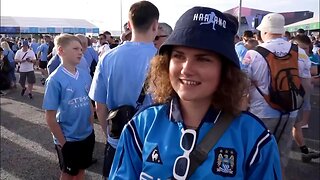 Man City supporters attend Fan Festival before the UEFA Champions League final against Inter Milan