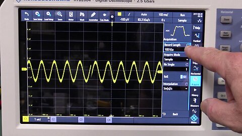 Rohde & Schwarz RTB2004 Oscilloscope Acquisition Bug