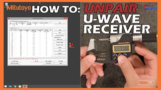 How To: Unpair Mitutoyo U-Wave Receiver!