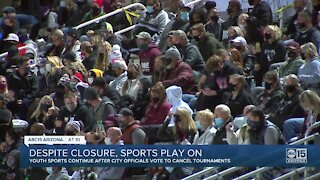 Despite closures, sports play on