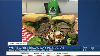 Broadway Pizza Cafe offers meals to go