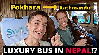 NEPAL'S $1O LUXURY BUS TO KATHMANDU FROM POKHARA 🇳🇵