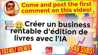 📚🤑 Créer un business rentable d'édition de livres avec l'IA 💡📈