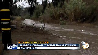 Residents sound off at border sewage town hall