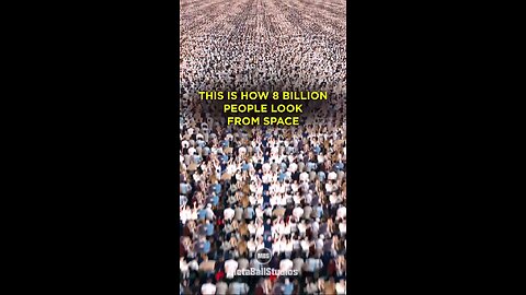 Overpopulation? How 8 Billion People Look When Congragated