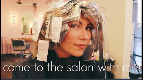 COME TO THE SALON WITH ME! going blond(er)