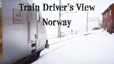 TRAIN DRIVER'S VIEW: Into the snow we go