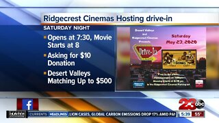 Ridgecrest Drive-In fundraiser