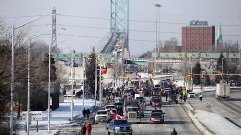 🇨🇦Ambassador Bridge Blockade 🇨🇦 NOBODY IS LEAVING!!!