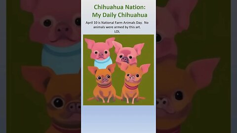 National Farm Animals Day. What will the ai create with Chihuahuas and farm animals? #shorts