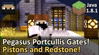 Pegasus Portcullis Piston Gate Hub! Minecraft Java 1.8.1! Tyruswoo Minecraft