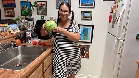 Making A Salad To The Sounds of Hurricane Hillary